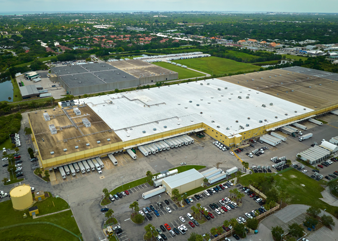 Warehouse aisle